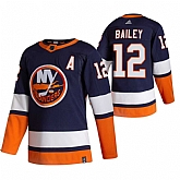 New York Islanders 12 Josh Bailey Navy Blue Adidas 2020-21 Reverse Retro Alternate Jersey Dzhi,baseball caps,new era cap wholesale,wholesale hats